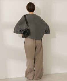 AMERICAN HOLIC ピグメント加工ミニ裏毛半袖プルオーバー