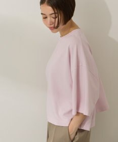 AMERICAN HOLIC ピグメント加工ミニ裏毛半袖プルオーバー