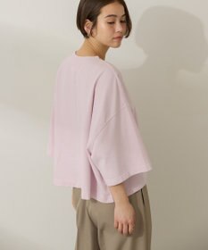 AMERICAN HOLIC ピグメント加工ミニ裏毛半袖プルオーバー