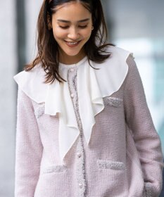 組曲 ツイードニット ジャケット