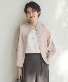 J.PRESS LADIES 【洗える】テトロンレーヨンマンスローン ブラウス