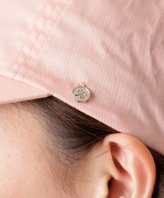 MOONBAT PAUL&JOE ACCESSOIRES(ポール&ジョー）ロゴ入り 深キャップ 帽子 ネコチャーム付 UVカット