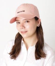 MOONBAT PAUL&JOE ACCESSOIRES(ポール&ジョー）ロゴ入り 深キャップ 帽子 ネコチャーム付 UVカット
