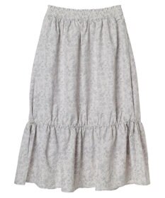 earth music&ecology フラワーティアードテックスカート