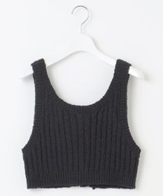 23区 【SLOW/一部店舗限定】リボンヤーン ニット ビスチェ