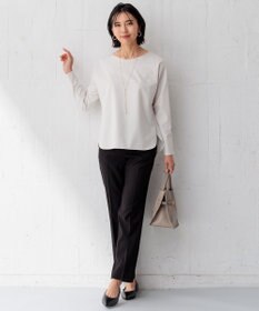 23区 L 【Oggi4月号掲載/洗える】ミニマルディテールプルオーバー カットソー