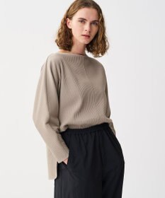 uncrave プリーツリブ ドルマンスリーブトップス