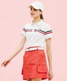 23区GOLF 【WOMEN】【吸水速乾/UVケア】エイトロックカノコ 半そで ポロシャツ