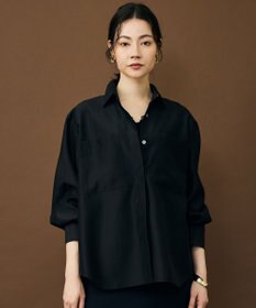 自由区 L シャイニーオーガンジーシアー シャツ