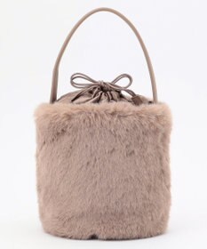 TOCCA 【ショルダー取り外し可能】MILKY TEA FURBAG ファーバッグ