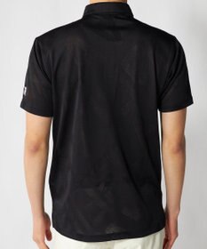 FILA GOLF／marie claire 【FILA GOLF】メッシュ加工ビックロゴ半袖ポロシャツ