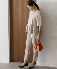 組曲 S 【ご好評につき追加生産！】ジョーゼットジャージースタイルアップ パンツ