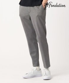 23区GOLF 【23Fondation/MEN】千鳥格子柄 ジャージーパンツ