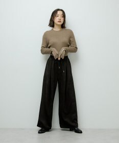 Green Parks 袖口金釦リブニットプルオーバー