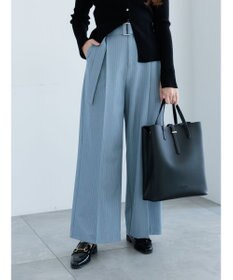 Te chichi ピンストライプタックワイドパンツ