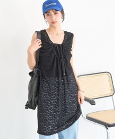 earth music&ecology 【2WAY】レースギャザーワンピース