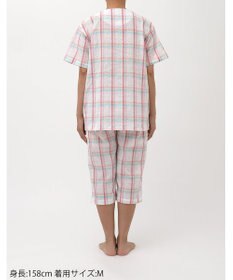 ワコール／睡眠科学 パジャマ 5分袖 半袖 7分丈 綿混(本体) 上下セット 前開き レディース YDT142 睡眠科学／ワコール