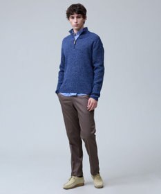 J.PRESS MEN ウール×カシミヤの上質素材【Cash Lamb's Wool】ハーフジップ ニット_25年モデル