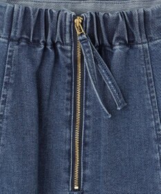 組曲 S 【ストレッチ】ミッドデニム フレアスカート