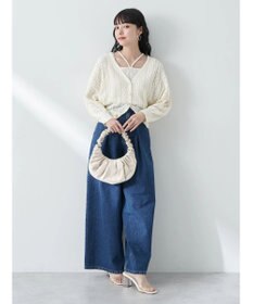 earth music&ecology キラキラボタンハートカーディガン