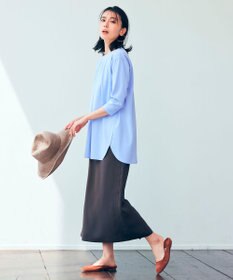 ICB 【WEB限定カラーあり・洗える】 FluidBackSatin スカート