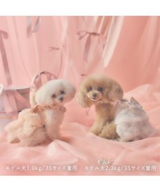 PET PARADISE cherircouture ローズチュールワンピース 《ホワイト》 小型犬