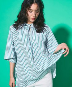 UNFILO フリルネック ブラウス