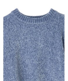 earth music&ecology シャイニーベロアモールプルオーバー