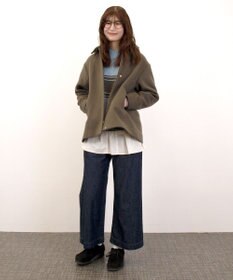 J.PRESS YORK STREET 【WOMEN】2WAY メルトン ショートコート