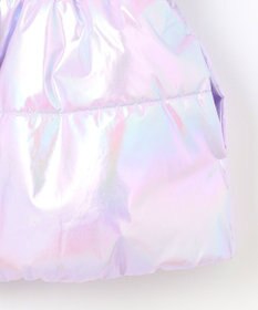 ANY KIDS パール調×フリースボア中綿コート