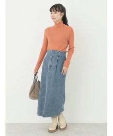 earth music&ecology やわらかタッチリブタートルネックプルオーバー