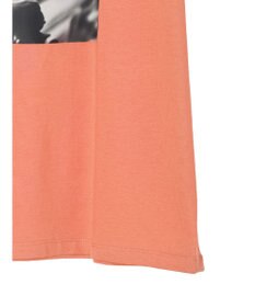 Green Parks レトロフラワーロゴ入りプリントＴシャツ