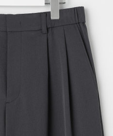 自由区 【大人カジュアル】ストレッチチノクロス2タックワイド パンツ