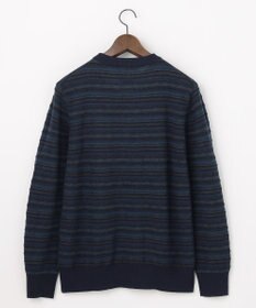 JOSEPH ABBOUD 【キングサイズ・チクチクしない/洗える】フェアアエルジャカード　クルーネックニット