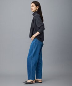 自由区 L 【19号サイズまで展開】ウスカルデニムダーツカーブ パンツ