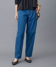 自由区 L 【19号サイズまで展開】ウスカルデニムダーツカーブ パンツ