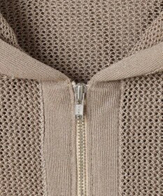 自由区 ライトメッシュジップ パーカー