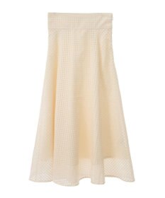 earth music&ecology シアーチェックスカート