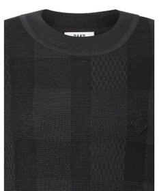 DAKS 【DAKS GOLF】ウールブレンドストレッチチェックセーター