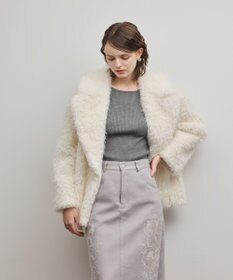GRACE CONTINENTAL フェイクファーPコート