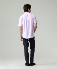 J.PRESS MEN 酷暑の清潔感もこれ一枚で【吸水速乾 / 抗菌防臭 / 防シワ】【J.PRESS OXFORD JERSEY】カノコインレイストライプ 半袖シャツ / B.D.