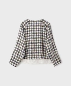 GRACE CONTINENTAL レースヘムツイードジャケット