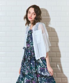 GRACE CONTINENTAL メッシュコンビシアーブルゾン