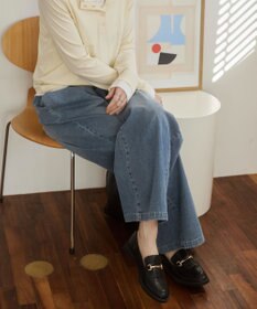 WEGO 【ANGIE VINTAGE】デニムイージーパンツ