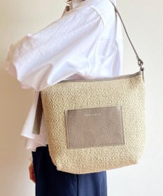 Hekhèr Le Style de Vie 【日本製 / 3WAY】ジュート×牛革 ショルダーバッグmedium