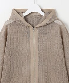 自由区 ライトメッシュジップ パーカー