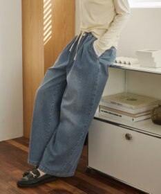 WEGO 【ANGIE VINTAGE】デニムイージーパンツ