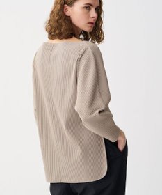 uncrave プリーツリブ ドルマンスリーブトップス