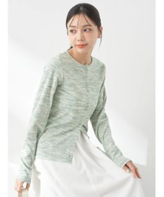 earth music&ecology メランジリブカーディガン