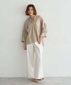 YECCA VECCA 【ORGABITS】5分袖スキッパーシャツ